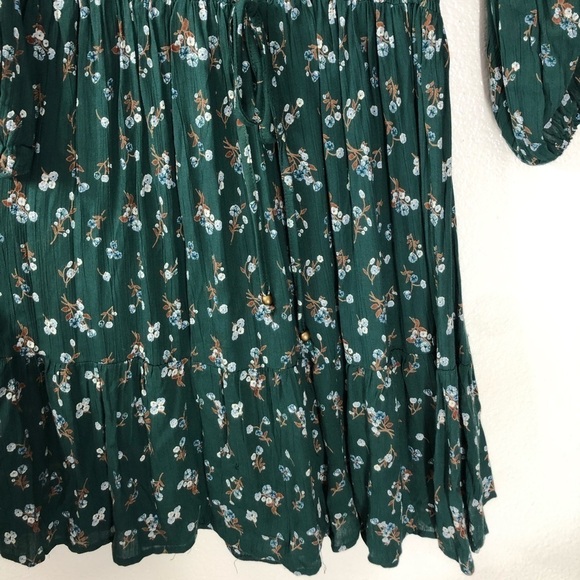 NWT Angie Green Floral Dress - Picture 6 of 8